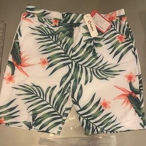 Summer Floral Breeze Swim Trunks